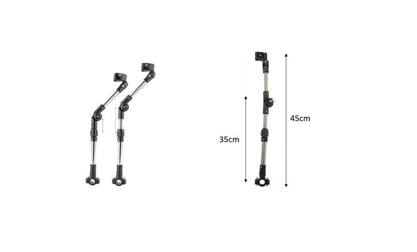 Adjustable Umbrella Holder Clamp Golf Trolley Stroller Bicycle Cart