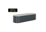 Grey 152x61x43cm Garden Box Raise Bed Planter Flower Pot Box Corrugated