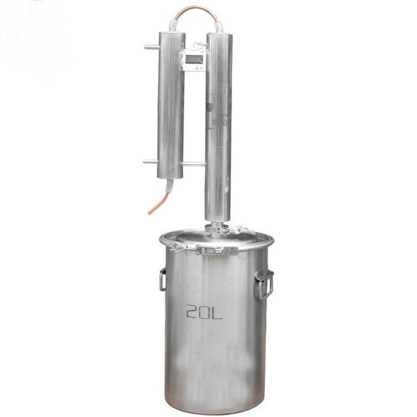 20L Pot Distill Stainless Steel Distillation Equipment Distiller Moonshine