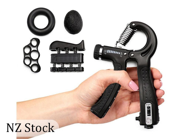 Hand Grip Strengthener Trainer Kit for Forearm Adjustable