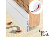 White Door Seal Strip Silicone Door Draft Stopper 100cm