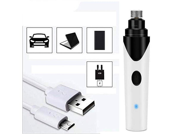 Pet Dog Nail Trimmer Rechargeable USB Dog Nail Grinder