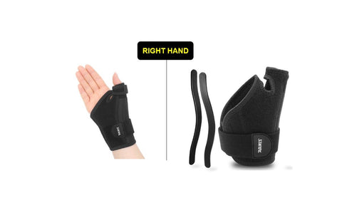 RIGHT Thumb Splint Support Trigger Finger Wrist Hand Brace Strap Breathable