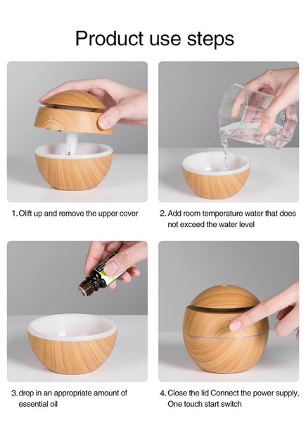 Oil Diffuser Humidifier Aroma Humidifier Ultra-quiet