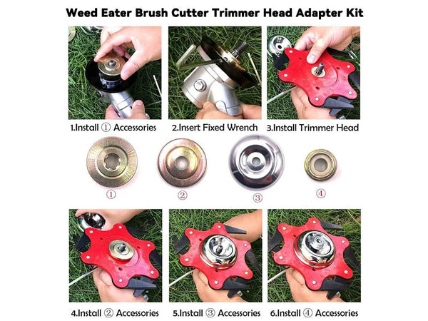 Trimmer Head Adapters Mower Head Accessories 4Pcs