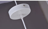 Cage Pendant Light White WITH COPPER COLOR LINES