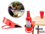 Table Desk Cup Holder Clip Home Office Desk Side Drink Clip