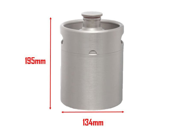 Stainless Steel Mini Keg Growler Beer Growler With Lid