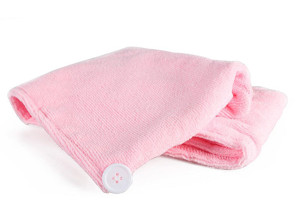 Quickly Drying Towel Hair Wrap - Pink