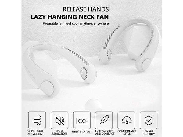Portable USB Neck Fan - USB Rechargeable