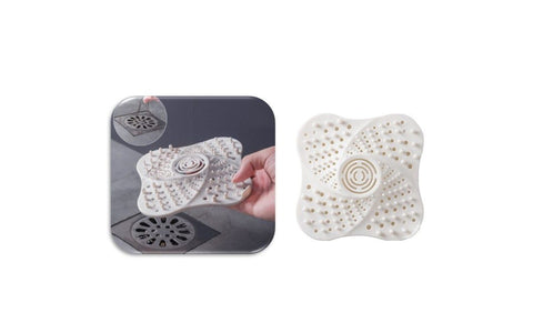 Square Hair Silicone Drain Cover Sink Cover Filter Catcher Waste Strainer