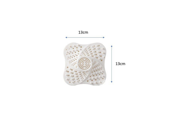 Square Hair Silicone Drain Cover Sink Cover Filter Catcher Waste Strainer