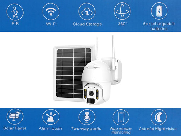 Solar Camera Wireless Security Camera System 1080P