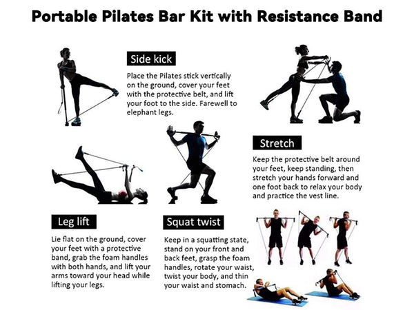 Portable Pilates Bar Kit