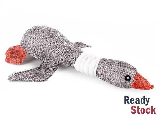 Squeaky Plush Goose Toy