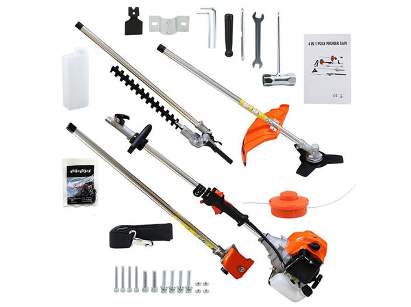 High-Powered Brush Weed Cutter Saw Hedge Trimmer 4 in 1 New