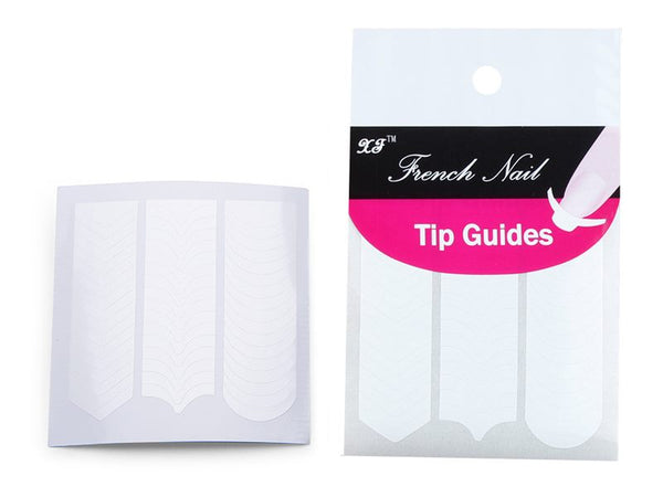 French Manicure Nail Art Tips Fringe Sticker 10PCS