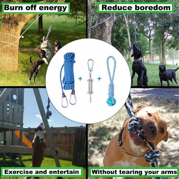 Dog Toy, Dog Tree Tug Toy for Pitbull Interactive & Exercise