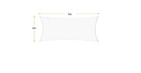 Waterproof 2x5m Sun Shade Sail Patio Sunscreen Awning Canopy Screen