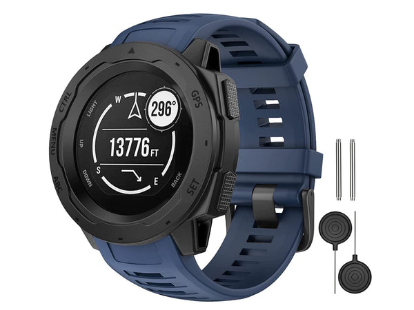 Garmin Instinct 1/2 Replacement Silicone Band Blue