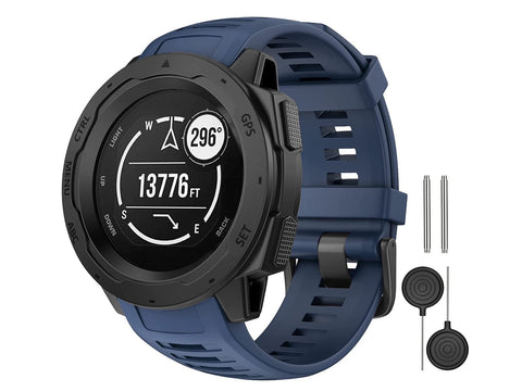 Garmin Instinct 1/2 Replacement Silicone Band Blue