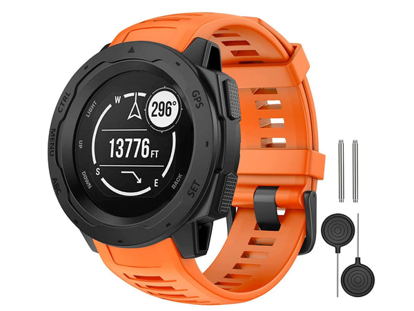 Garmin Instinct 1/2 Replacement Silicone Band Blue