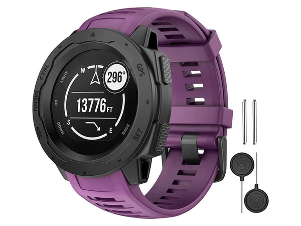 Garmin Instinct 1/2 Replacement Silicone Band Blue