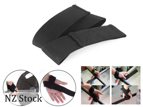 2PCS Weightlifting Strap Wrist Band Wrap NON-SLIP