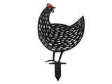 Chicken Yard Art Hen Garden Decoration Garden Statues Backyard Lawn Stakes