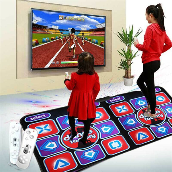 Kids Double Dance Mat Wireless Controll Games Yoga Mats Fitness