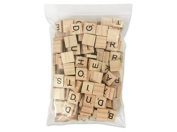 100PCS Scrabble Tiles, A-Z Capital Letters for Crafts, Pendants, Spelling
