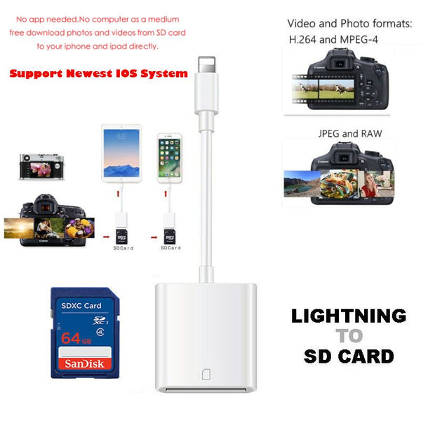 Lightning To SD Card Camera Reader