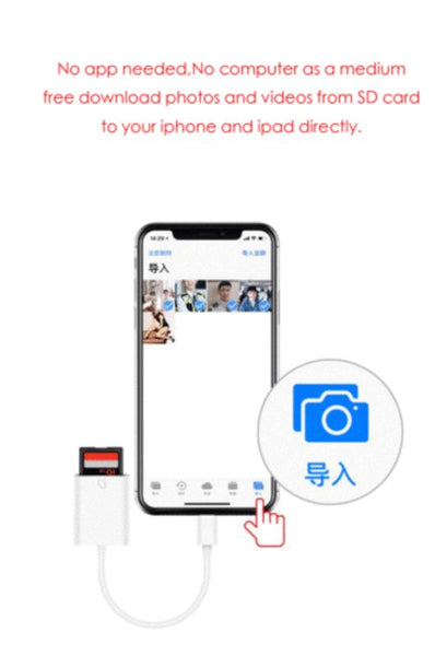 Lightning To SD Card Camera Reader