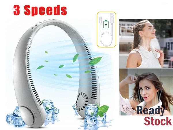 Portable USB Neck Fan - USB Rechargeable