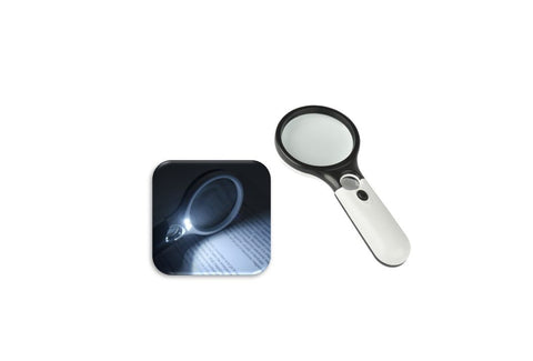 3x 45x LED Reading Magnifier Handheld Jewelry Crafts Magnify Glasses Lens