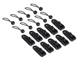 Tarp Clips & Ball Bungee Cords Heavy Duty Lock Grip 20PCS