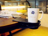 Desk Cup Holder, Clip On Cup Holder Clamp - Space Saving