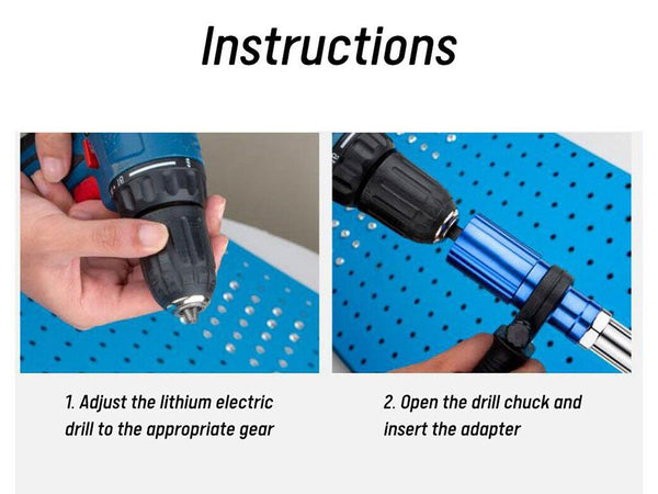 Electric Rivet Gun Riveting Tool - New