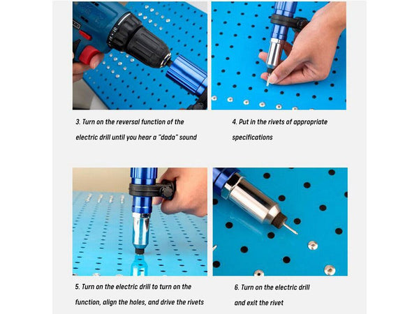 Electric Rivet Gun Riveting Tool - New