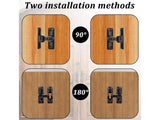 90/180 Degree Barn Door Lock - Zinc Alloy Sliding Gate Latch