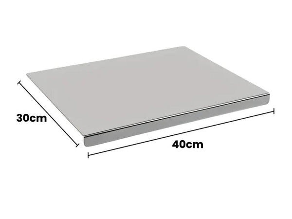 Stainless Steel Cutting Board with Lip Counter Edge Protector