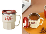 400ml SS304 Insulated Coffee Mug w/ Lid & Handle