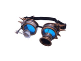 Steampunk Goggles, Colored Lenses& Ocular Loupe Victorian Style