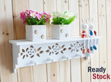 Wall Display Shelf, Wall Decor! with 4 Hooks