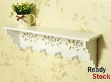 Wall Display Shelf, Wall Decor! with 4 Hooks