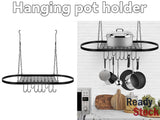 Pot Hanging Rack, Pan Holder Organizer