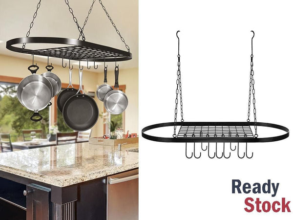 Pot Hanging Rack, Pan Holder Organizer