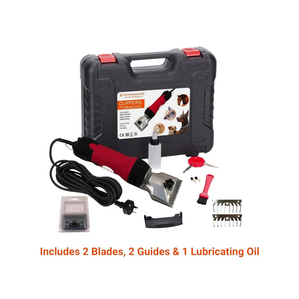 Pro Electric Horse Clippers Grooming Shears for Trimming & Clipping - 350W