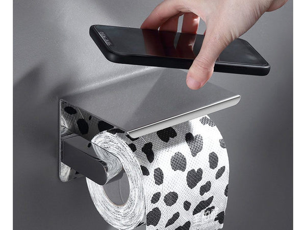 Brand New Toilet Paper Roll Holder Phone Shelf