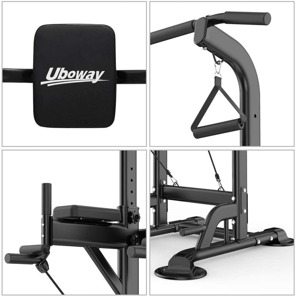 Power Tower Pull Up Bar Dip Station Bench